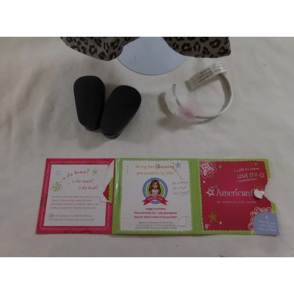 American‎ Girl Retired Sweet Savannah Dress Outfit Headband, Shoes & Charm